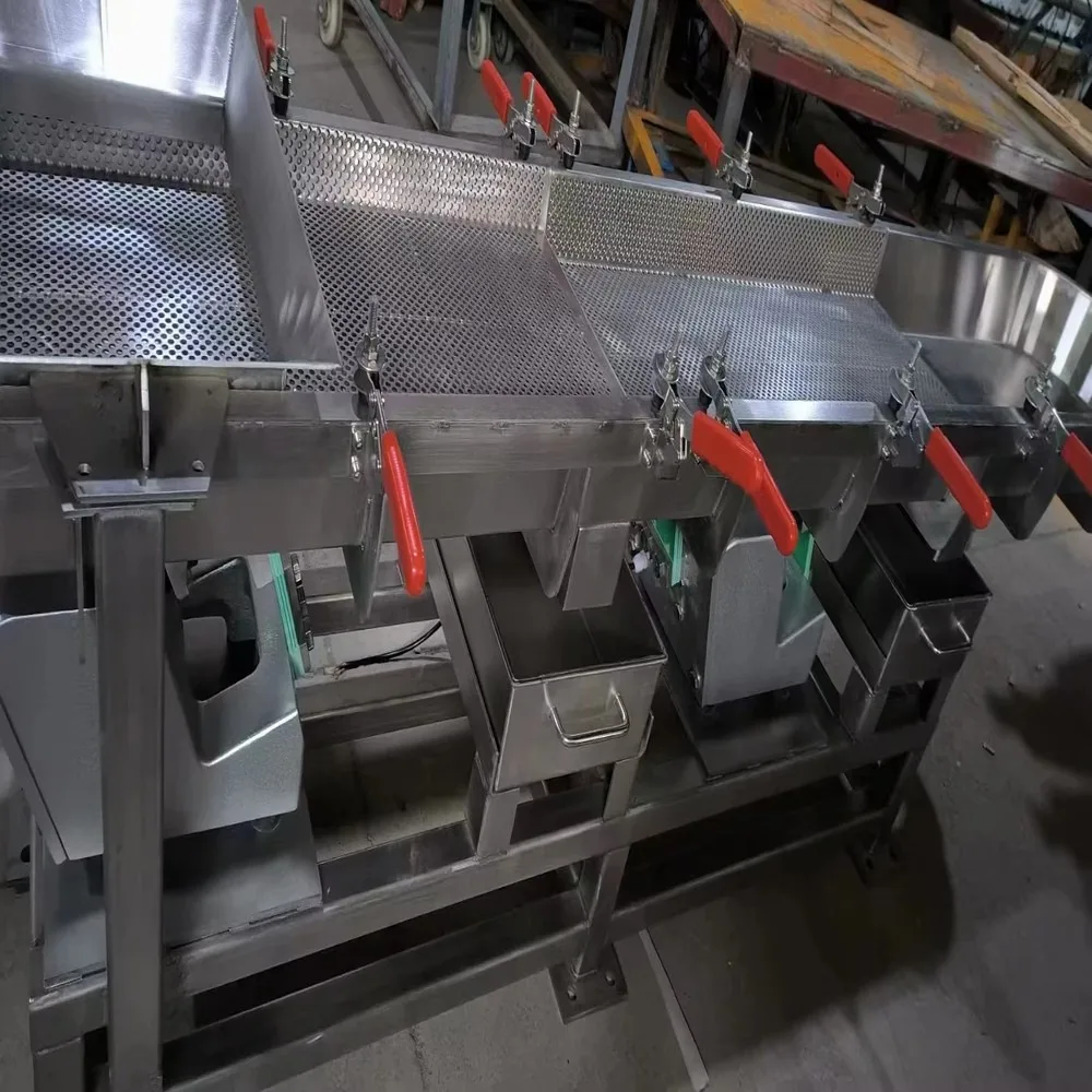 DSW Elongated Perforated Bowl Electromagnetic Vibrating Feeder Long Slotted Trough For Granular Materials Industrial
