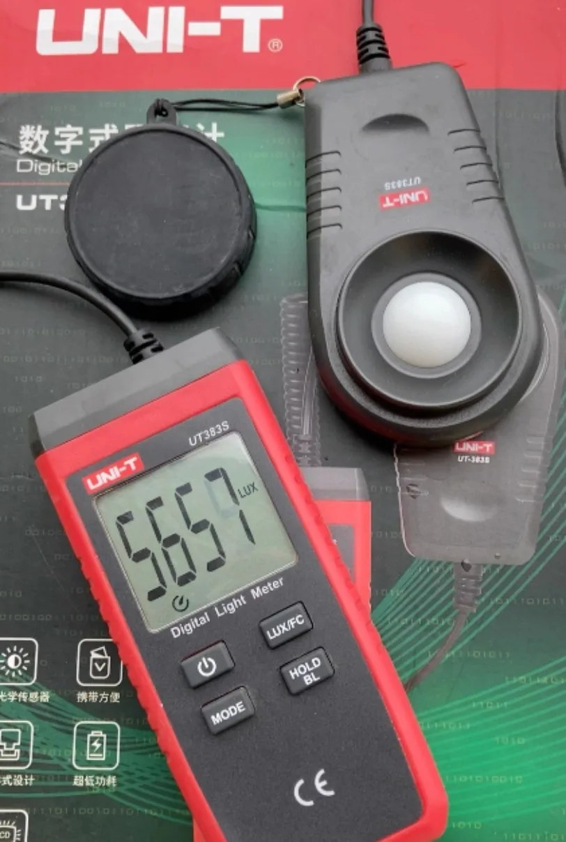 1pc UNI-T UT383S Backlight Light Meter Auto range Split Probe Data hold Lux/Fc*SY