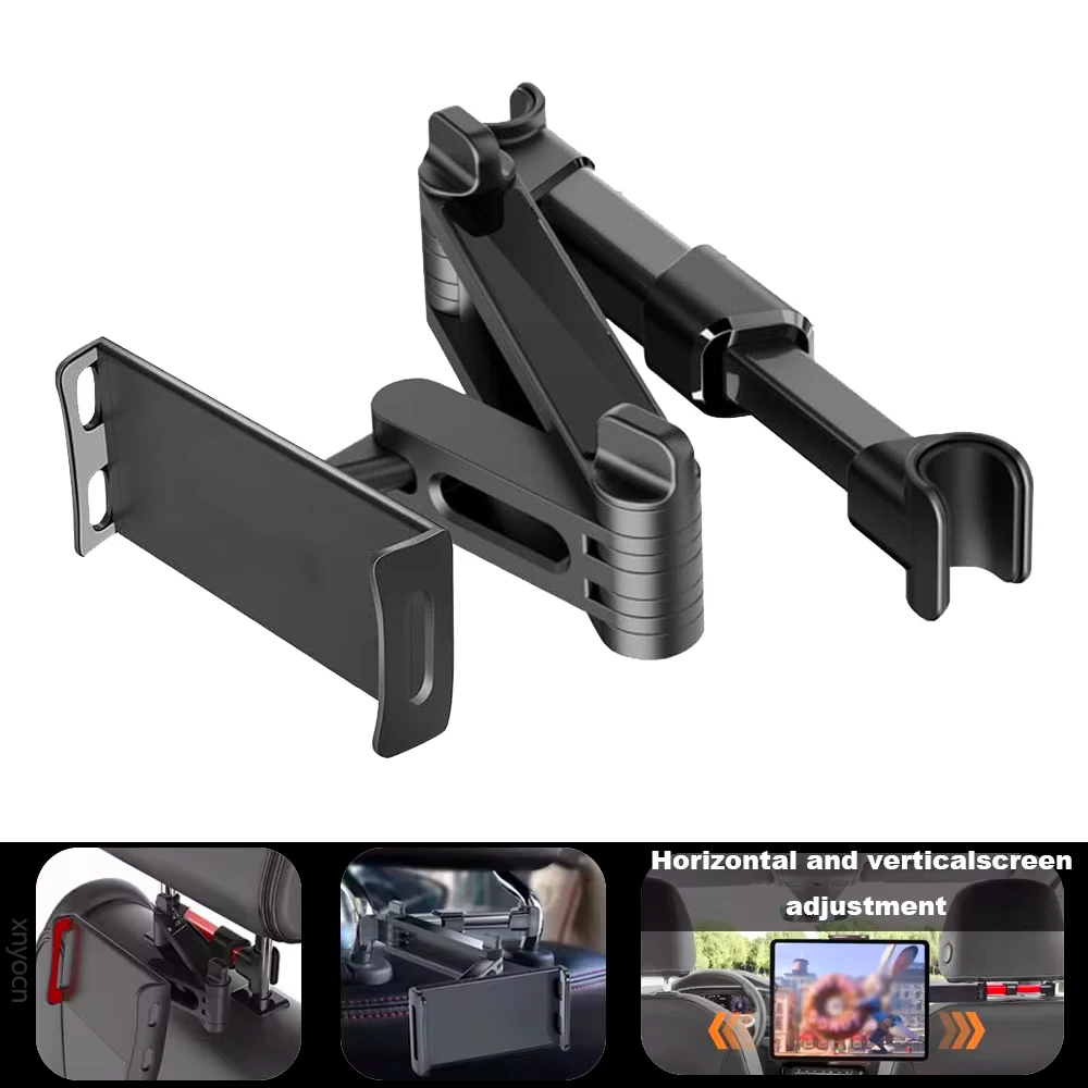 Teleskop Auto Hinten Kissen Telefon Halter Tablet Rotierenden Auto Sitz Hinten Ständer Kopfstütze Halterung für Telefon Tablet 5 13 Zoll