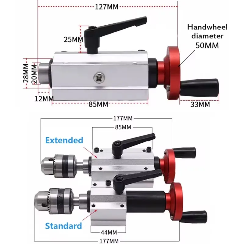 

Miniature Buddha Ball Machine Telescopic Tail Base Small Woodworking Lathe Rotary Active Top Needle Drill Collet B12 Collet