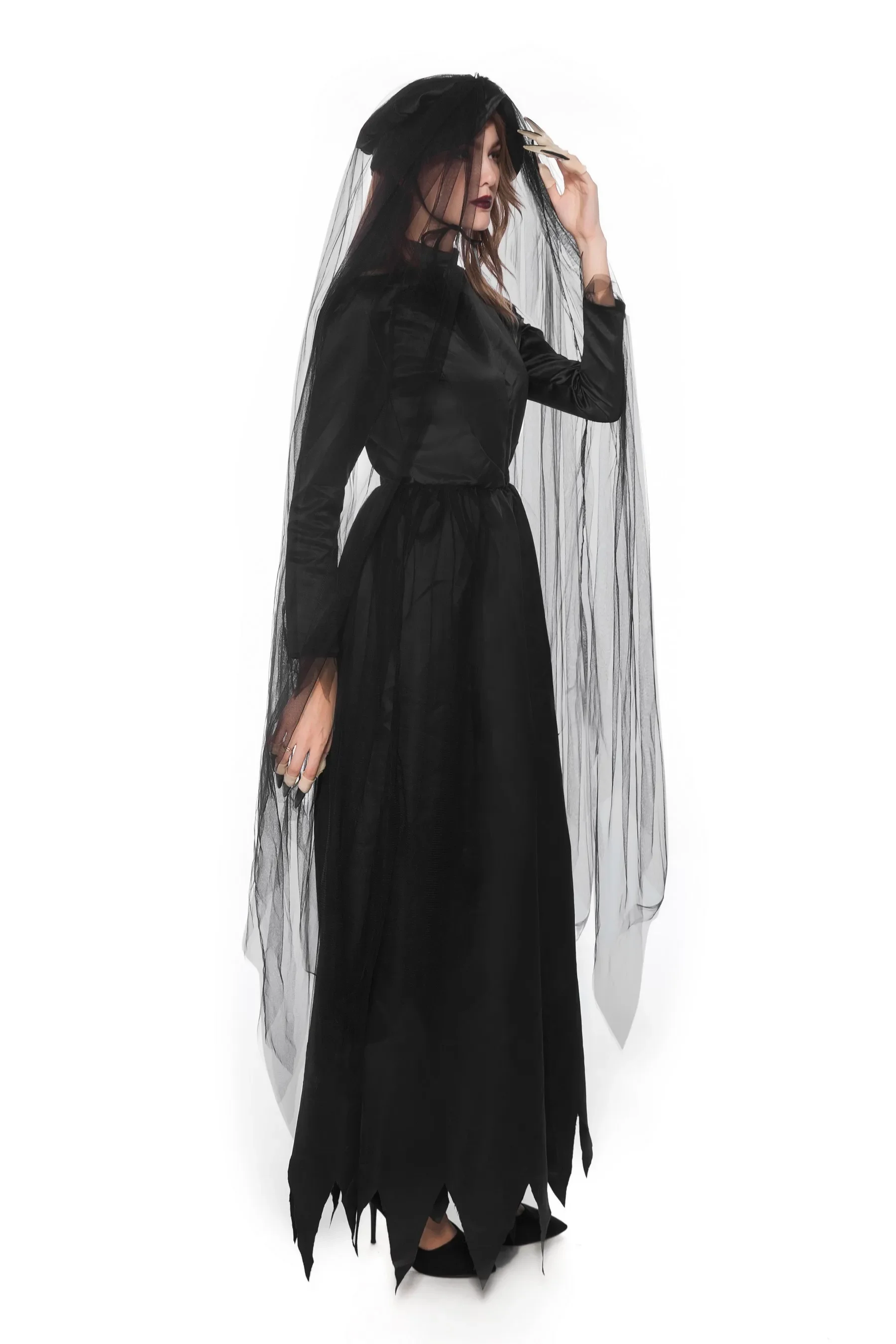 New Halloween Adult Dead Ghosts Witch Dress Demon Vampire Costume Dark Suit Devil Ghost Bride Costumes Scary Clothes