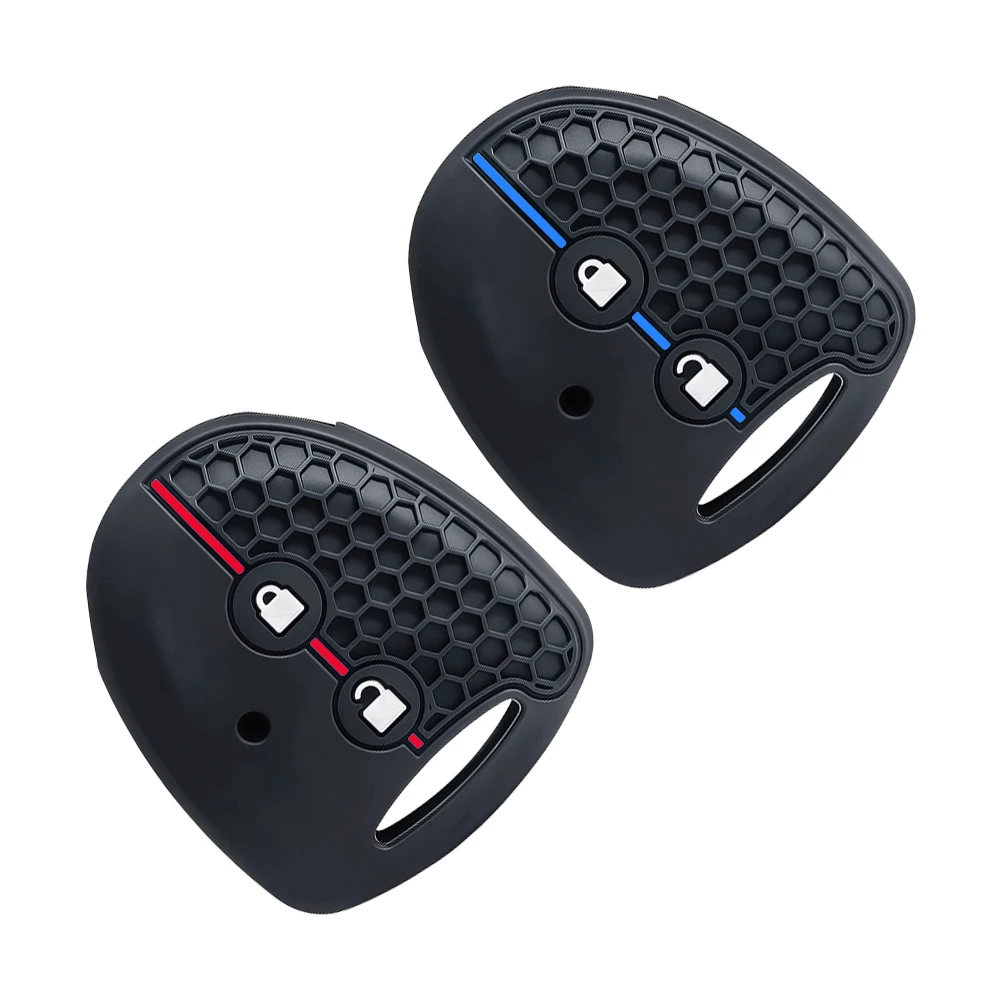 Funda de silicona para llavero de 2 botones para TOYOTA Grand New Avanza Daihatsu Xenia PERODUA Alza Myvi Axia Perodua