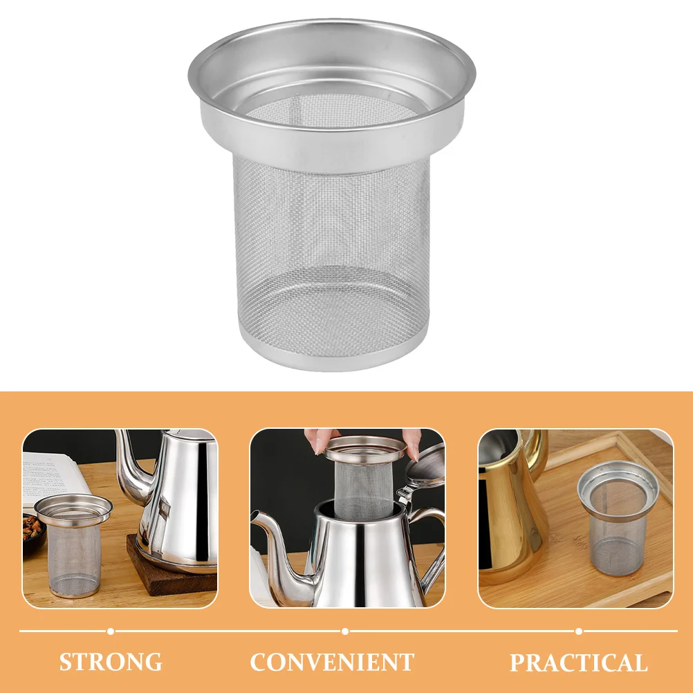 

1pc Stainless Steel Strainer Fine Mesh Filter For Loose Leaf Tea Rustproof Infuser Basket Tea Brewer Kitchen Bar Tool