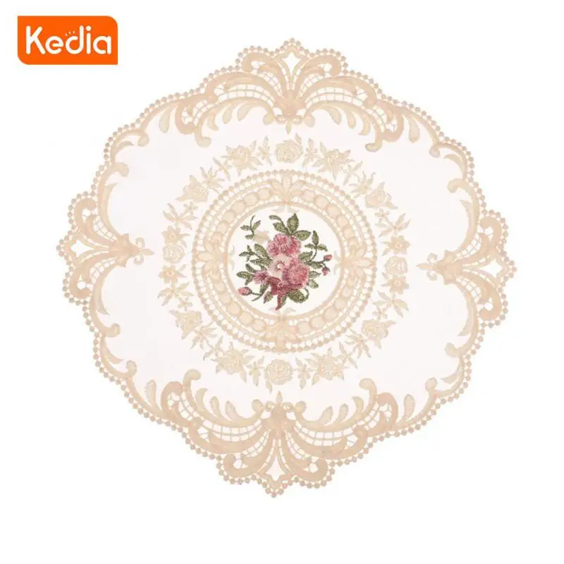 Coffee Mat Restore Ancient Ways Very Practical And Decorative Durable Locking Process Lace Embroidery Technology Vase Mat 2023