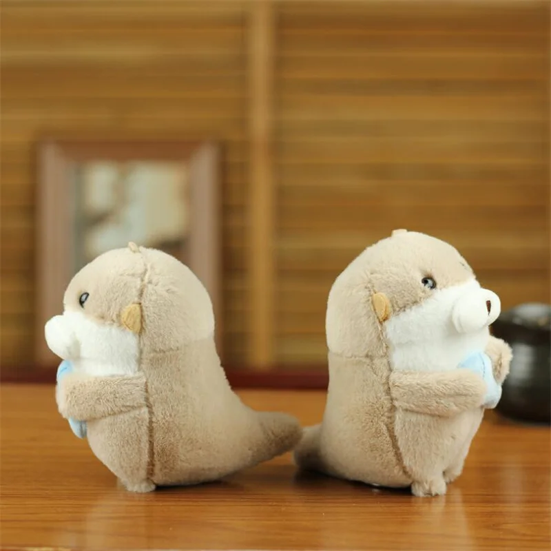 1 قطعة لطيف ليتل ختم قلادة ألعاب من نسيج مخملي البحرية الحيوان محشوة دمية حقيبة قلادة المفاتيح للفتيات هدايا 11 سنتيمتر