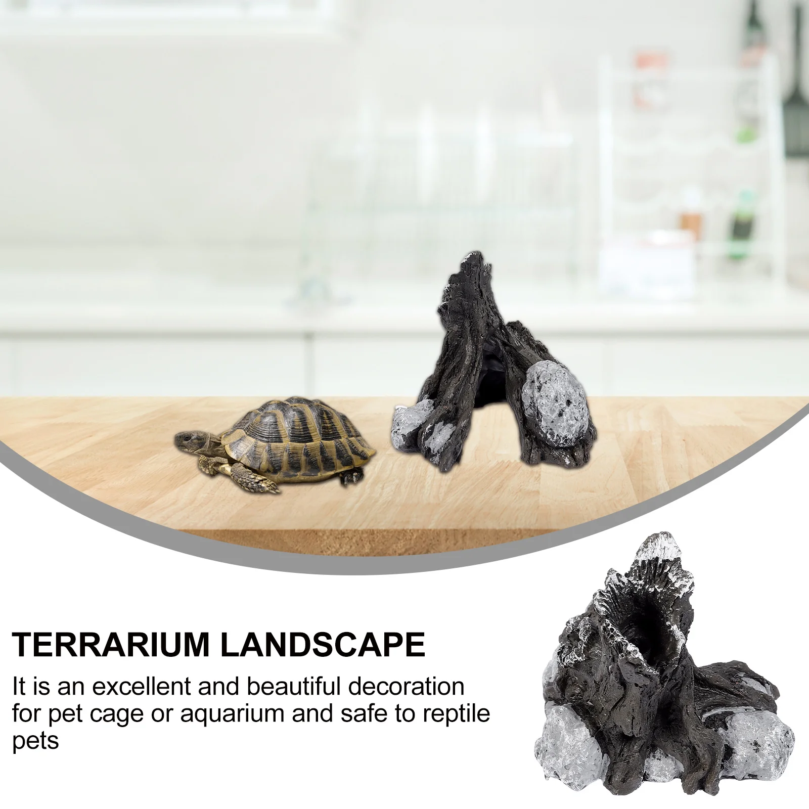 

Lizard Cage Accessories Reptile Hide Cave Hideout Habitat Cages Hideouts Gecko Hiding Enclosure Turtle