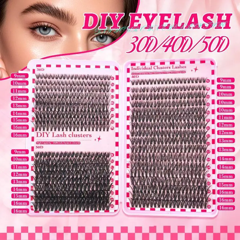 New 700PCS-30D/40D/50D DIY Eyelash Extension Kit Mixed Length 10-18mm D-Curl Eyelashes For DIY And Various Festive Celebrations