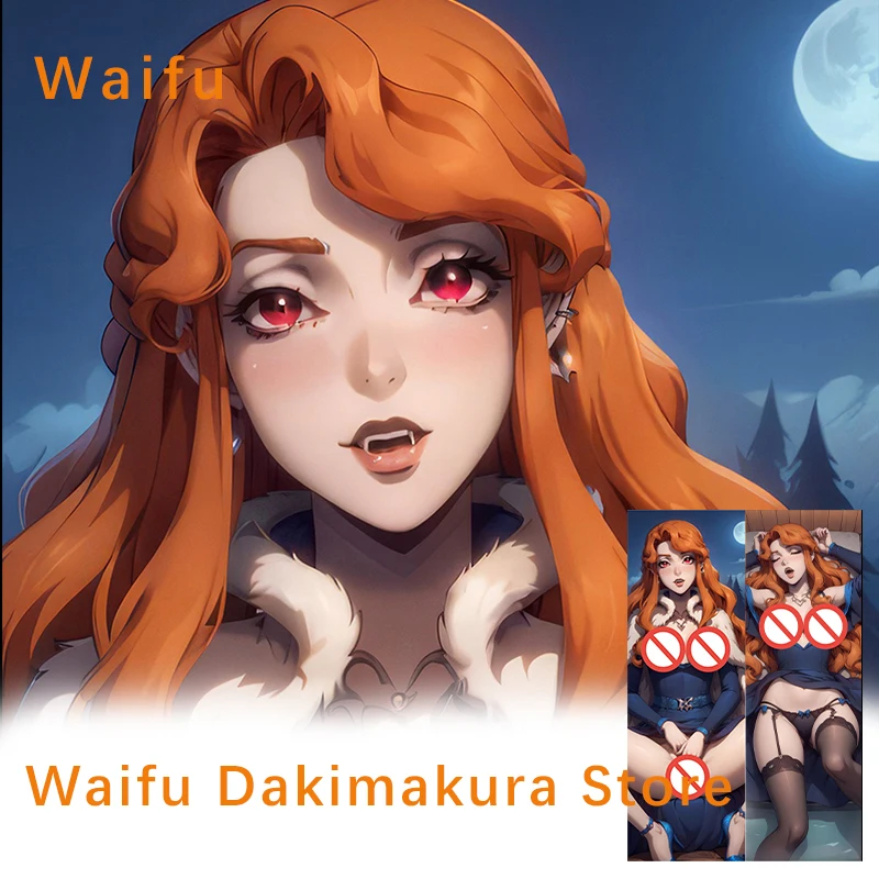 Funda Lenore Castlevania Dakimakura, funda de almohada con estampado de doble cara de Anime, almohada corporal de tamaño real