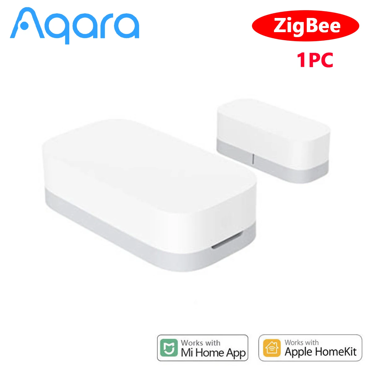 Aqara Tür- und Fenstersensor ZigBee Drahtlos Kompatibel mit Aqara Gateway & Home HomeKit App Smart Home Diebstahlschutz-Alarmmelder