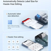 NIIMBOT B1 Portable Thermal Printer With Tapes 2 Inch Adhesive Label Printer Mini Bluetooth Sticker Maker Support Smartphones PC 6