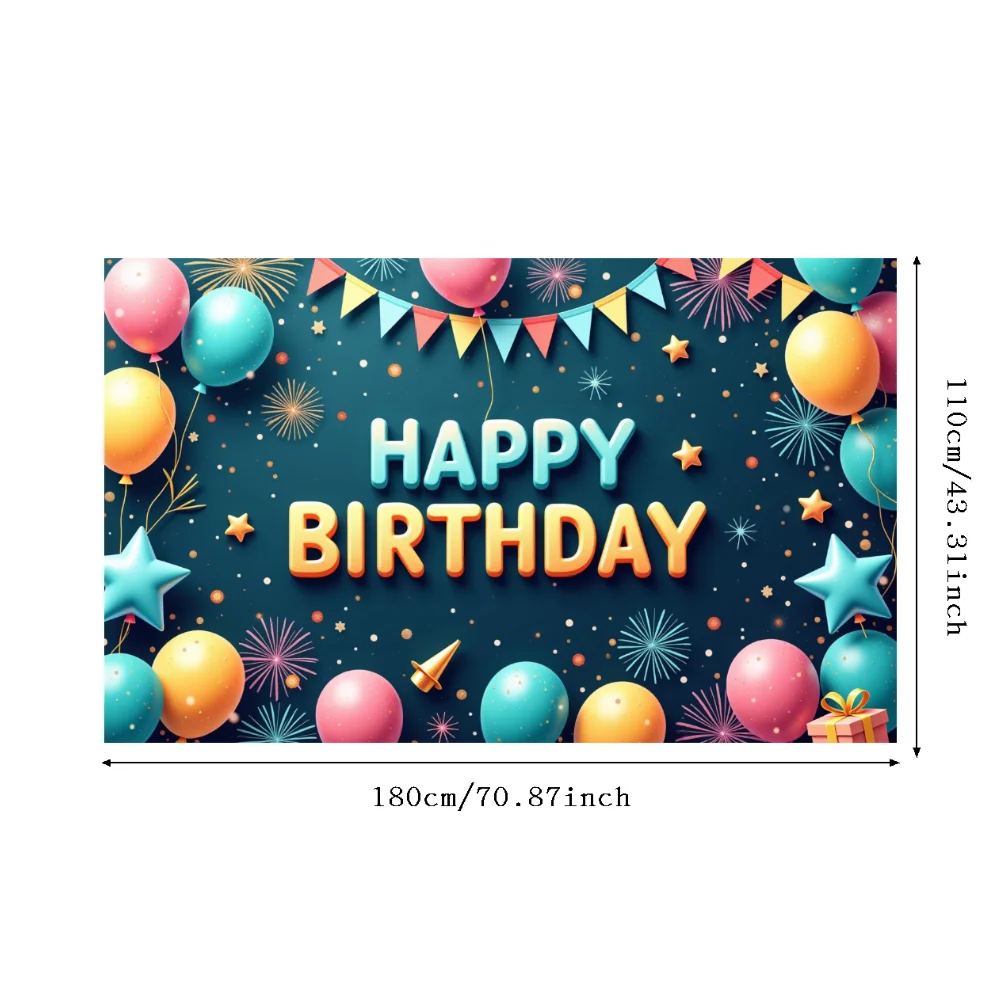 Festive Colors Party Backdrop Photo Prop Banner For Party Celebration Party Gathering