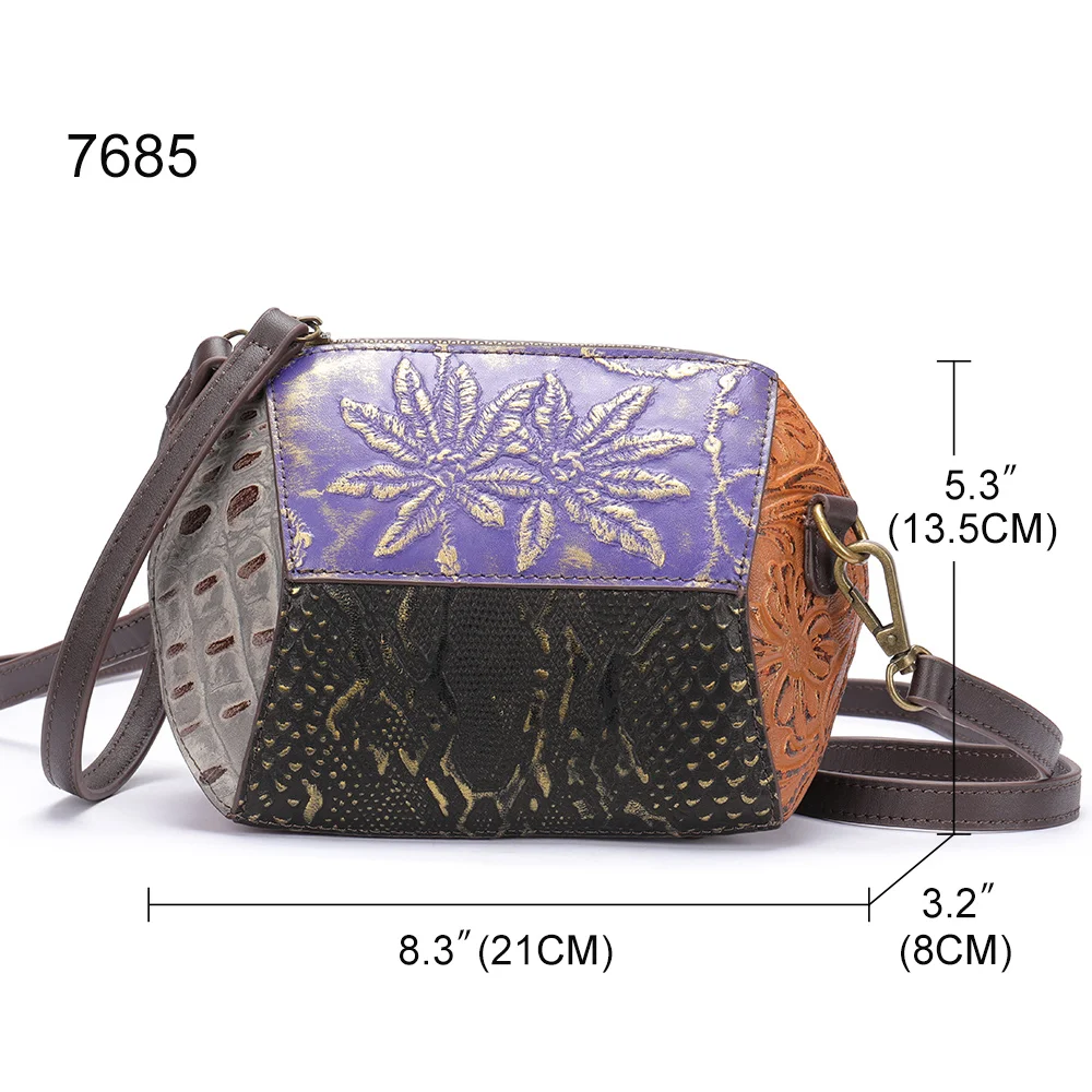 Shoulder Bag Women's Luxury Genuine Leather Crossbody Bags For Women 2023 Fashion Ladies Purse Patchwork