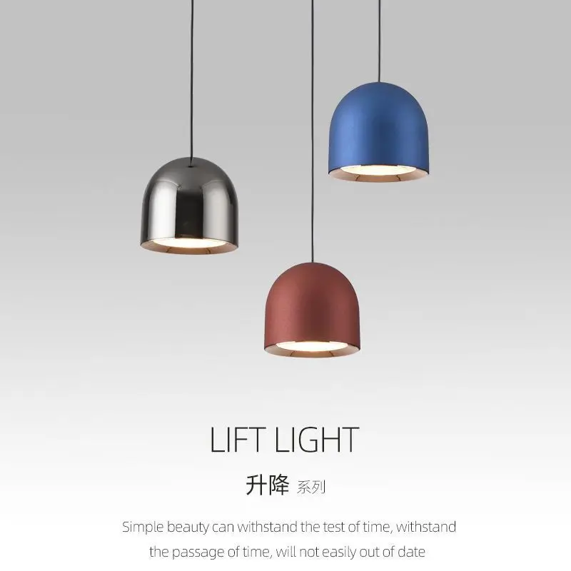 

Pendant Light Bedroom Bedside Chandelier Modern Restaurant Bar Led Lamp Nordic Minimalist Living Room Single Head Long Line Lamp