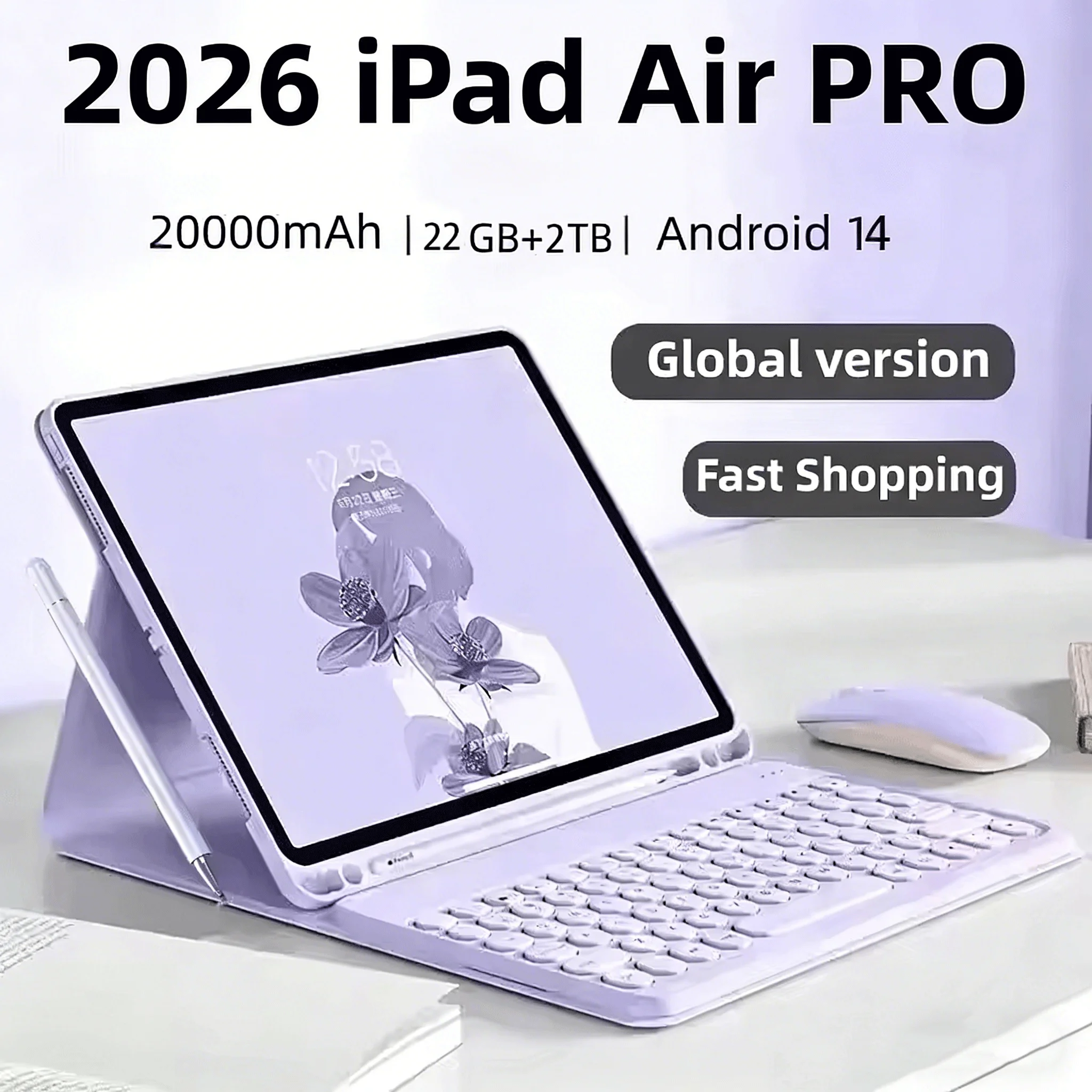 Tableta Original iPad Air Pro 11 pulgadas 22GB RAM 2TB ROM tableta Android 14 Pad Tablet PC teléfono Dual SIM Wifi multifunción Tab PC