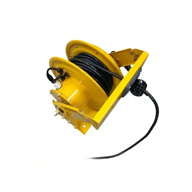 Mobile fiber optic power cord spring plate electric reel explosion-proof mobile industrial automatic cable reel