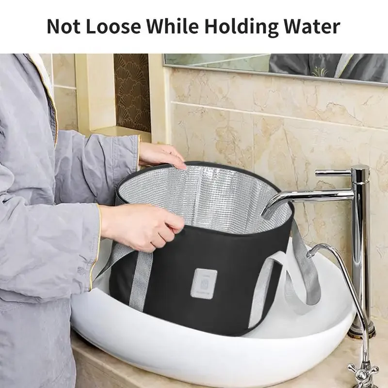 Zusammen klappbare klappbare Wäsche nach Hause Bad Füße Tasche tragbare Becken Reise Einweichen Eimer Fuß Spa