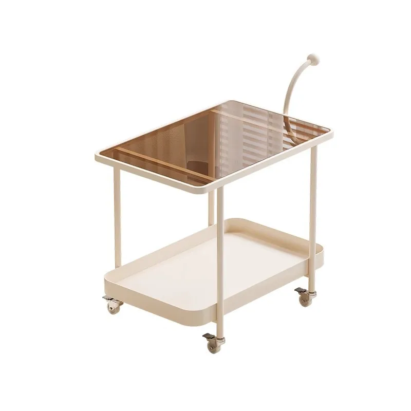 

Living room sofa light luxury edge table movable coffee table small table bedside trolley