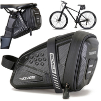 1L Bike Saddle Bag Large Capacity Bike Seat Bag Bicycle Bag Reflective Bicycle Saddle Bag EVA for Mountain Road Bikes