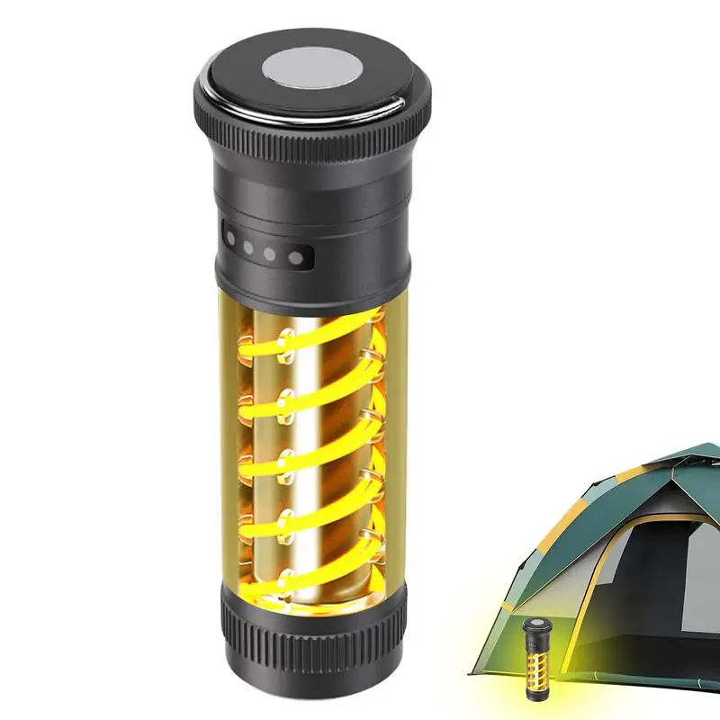 

Outdoor Waterproof Lights Stepless Dimming Rechargeable Camping Lights Waterproof Portable Torch Lights Anti-Slip Outdoor Light