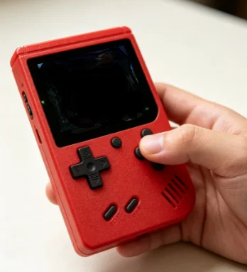 HTMCK Red Retro Classic Handheld Game Console for Children with 400 Built-in Games Rechargeable Small Gaming System image 6