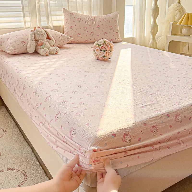 

Cute Mattress Protective Cover Four Comfortable Sleep Queen Size Bed Cover New Four-season Universal Bed Cover