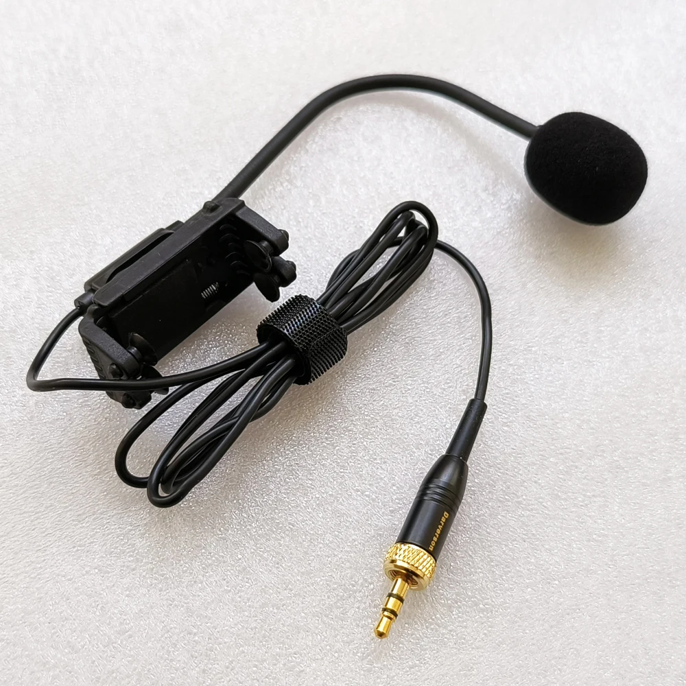 violin fiddle clip microphone 3.5mm locking connector for sennheiser transmitter wireless system EW100 EW300 G1 G2