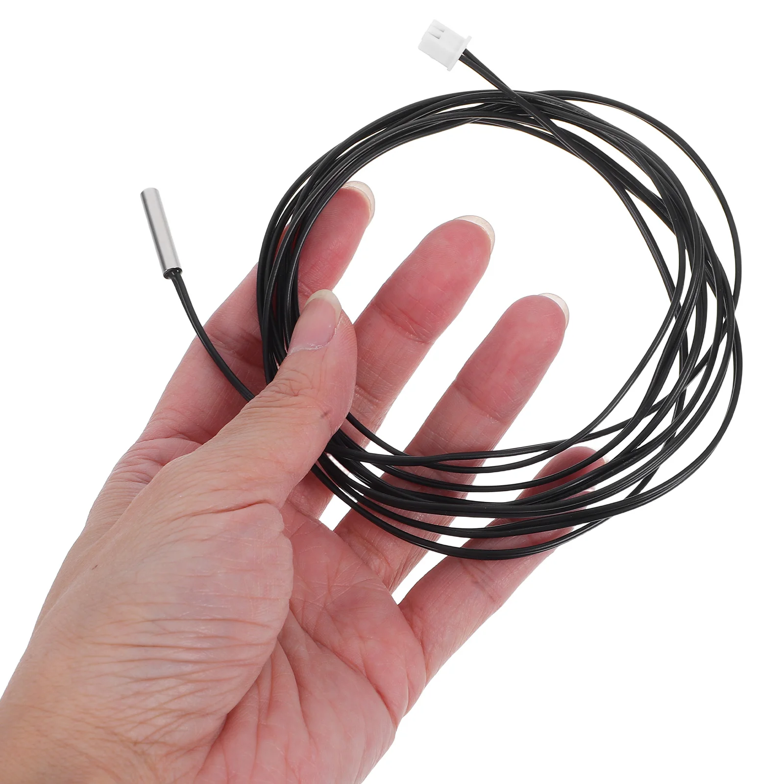 

5 Pcs Temperature Sensor High Accuracy Air Sensing Cable Waterproof Thermistor Sensors Probe Freezer Conditioner Digital Long