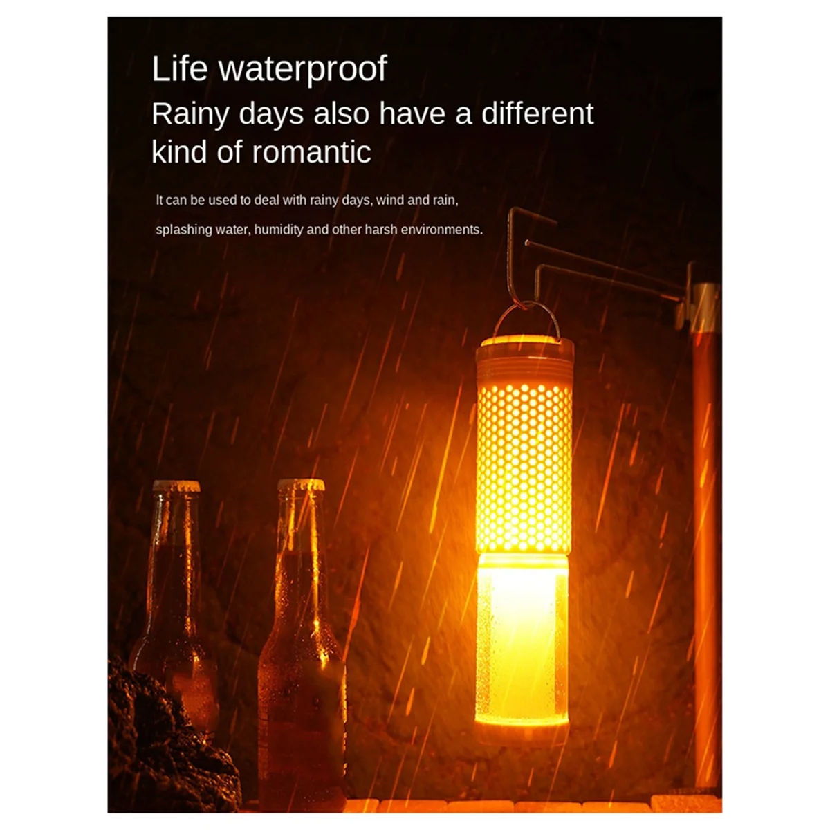 BAAU تلسكوبي التخييم ضوء قابلة للشحن LED فانوس تلسكوبي LED فانوس خيمة ضوء للتخييم الصيد المشي لمسافات طويلة #5