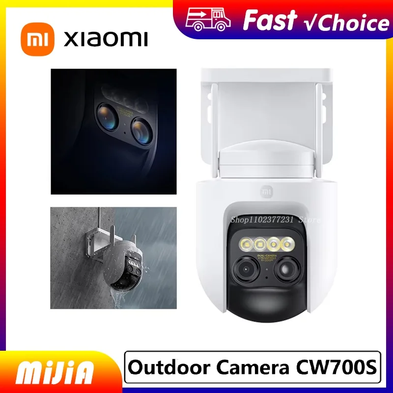 

Новая уличная камера Xiaomi mijia CW700S 2,5K, полноцветная камера ночного видения, Wi-Fi, 4 миллиона пикселей, IP66, звуковое и световое предупреждение для умного дома