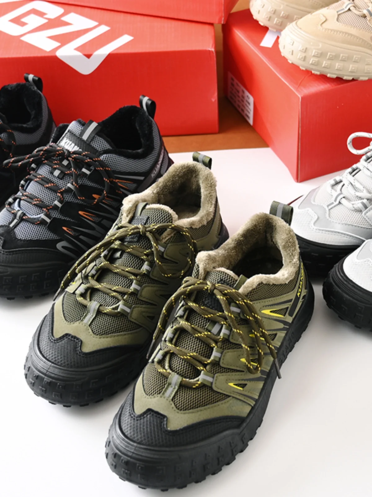 thickened-fleece-lined-hiking-mountaineering-shoes-winter-men's-warm-anti-cold-anti-slip-casual-sports-shoes-outdoor-boots
