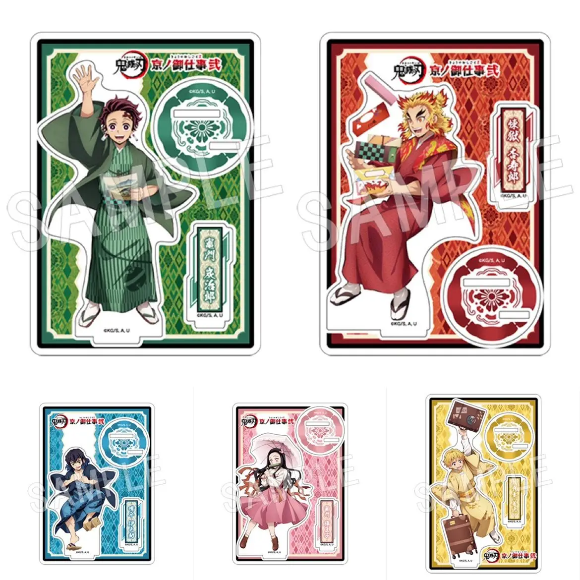 

Anime Demon Slayer Tanjirou Kyoujurou q-version kawaii Acrylic stand bracket model Toys Desk Decor Collectible Gifts