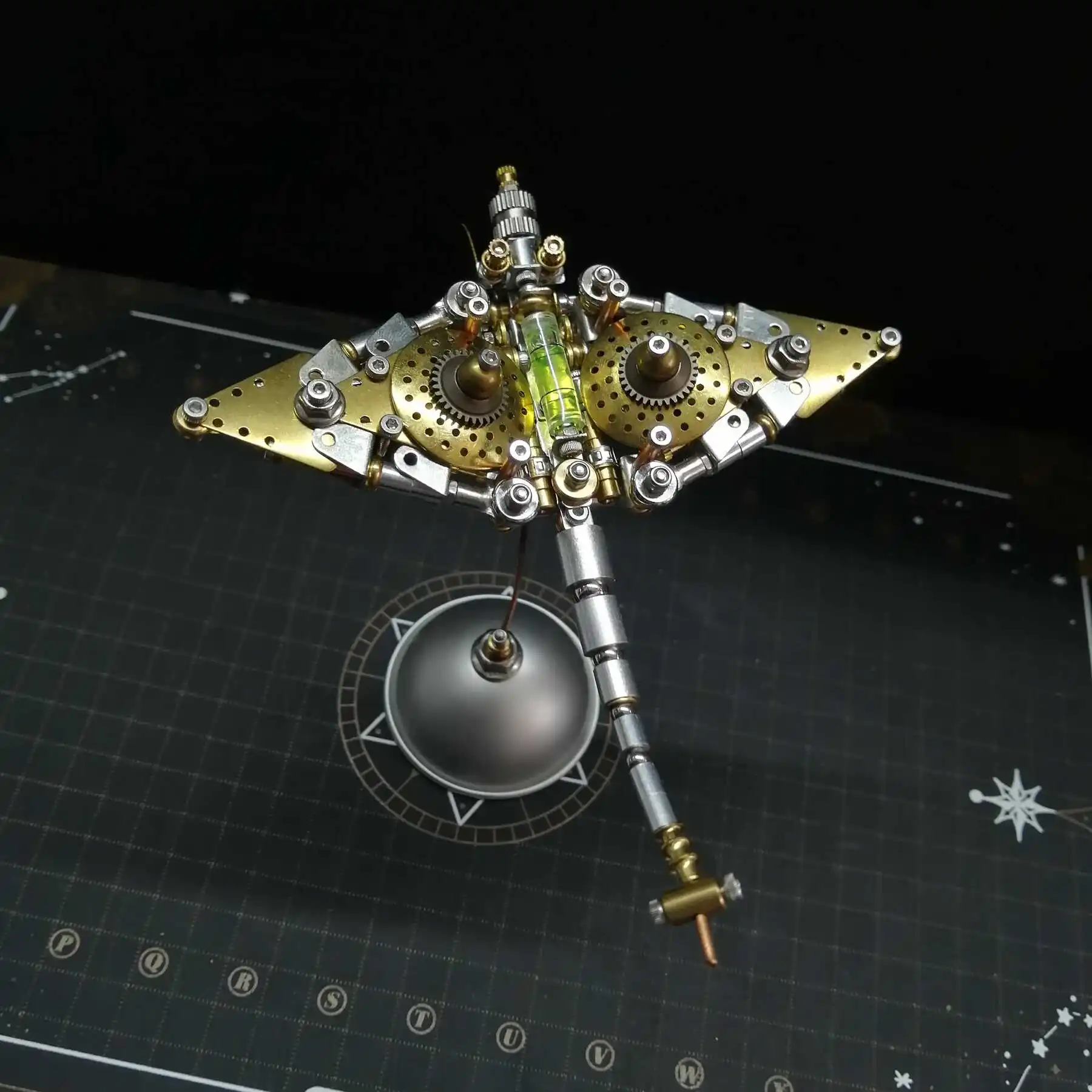 3D Puzzle Manta Rays Metal Devil Fish Model Building Kits Steampunk Mechanical Animals DIY Assembly Toy for Adults Kids Gifts