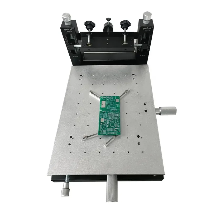 Puhui Stencil Printer 3040 High Precision Manual Solder Paste Printer for PCB Screen Printing