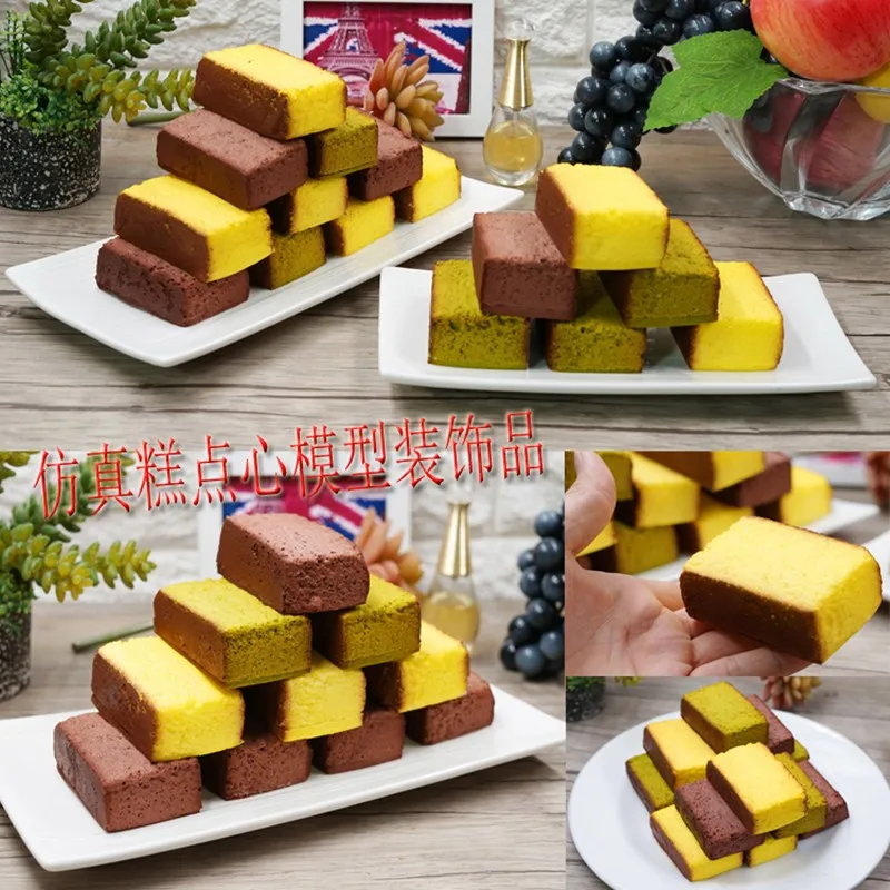 

Simulation Breakfast Fake Cake Bread Shop Model Dessert Cream Matching Props Shooting Showcase Toy Soft Decoration 10pc/lot