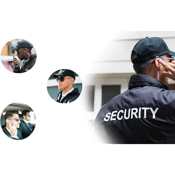 Bidirectional radio, 2-wire security police earphones, noise cancelling acoustics, compatible with Baofeng, Retevis ，TYT