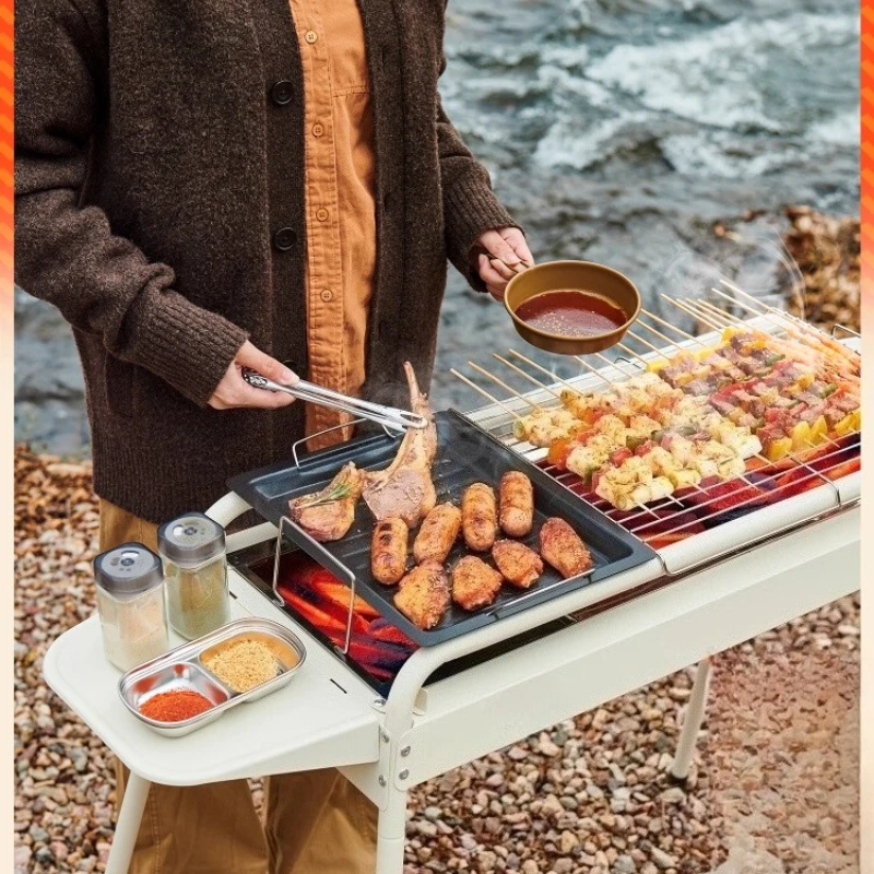 

Гриль-барбекю, уличный гриль, чайный портативный складной угольный гриль