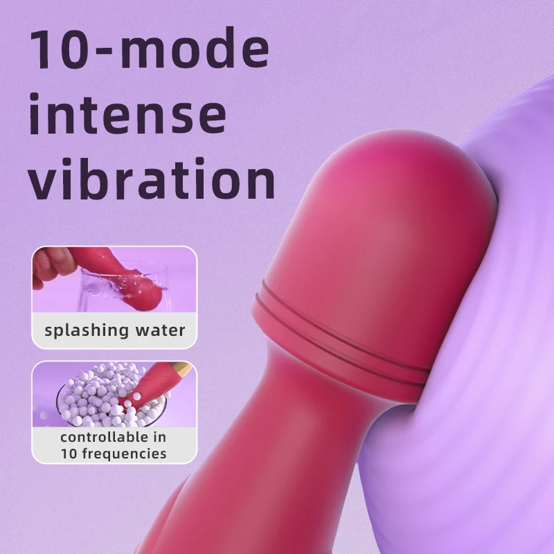 10 Frequency Intense Clitoral G-spot Vibrator Mini AV Vibrator USB Rechargeable Massager Adult Female Erotic Sex Toys Adults 18