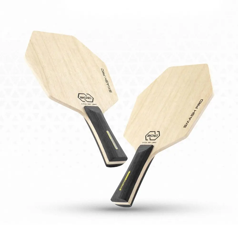 New 5Ply Table Tennis Paddle Hexagon Pure Wood Table Tennis Racket Professional Long Handle Table Tennis Bottom Plate
