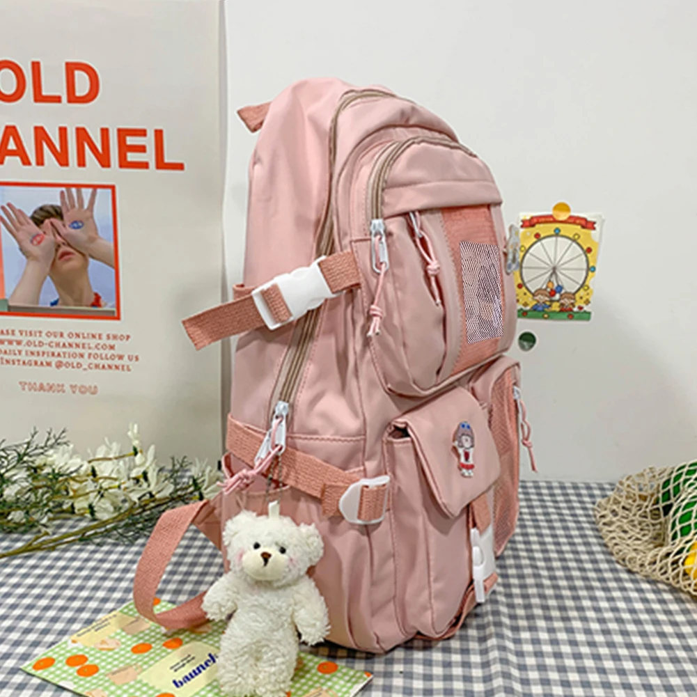 School Backpack Lightweight Rucksack Travel Daypack Cute Aesthetic Backpack with Handle Computer Bag with Multi Pockets for Gift