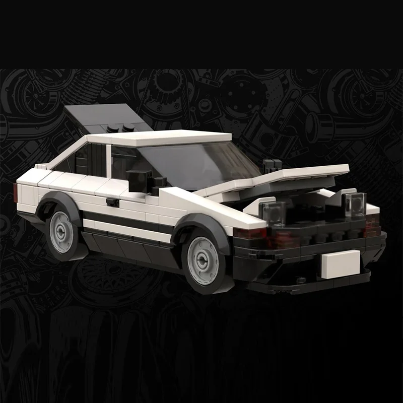 Speed Racing Car Model MOC Building Bricks AE86 Compact Sports Car Modular Technology Children Holiday Gifts Assemble Toys Suit