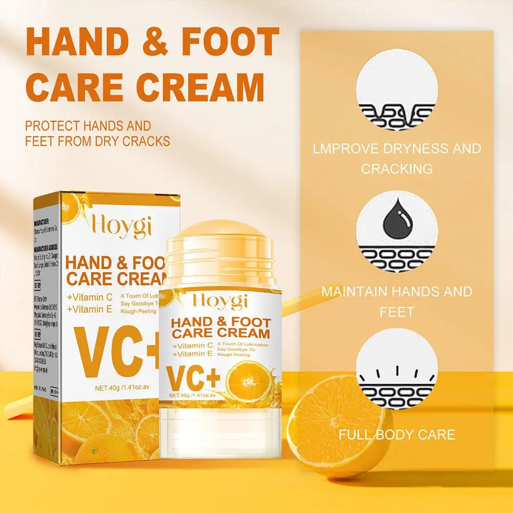 Vitamin C Foot Care Balm Skin Repair Soothing Hand And Foot Care Cream Winter Skin Care Anti-Drying Cracked Foot Repair Cream