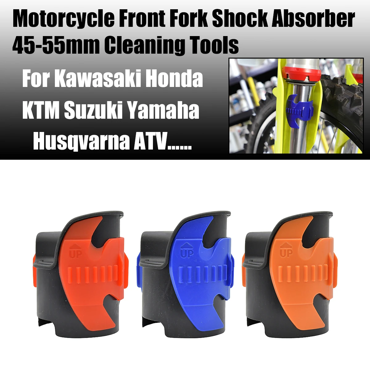 Motorcycle Front Fork Shock Absorber 45-55mm Cleaning Tools For Kawasaki Honda KTM Suzuki Yamaha YZ YZ250F YZ450F YZ250 YZ450