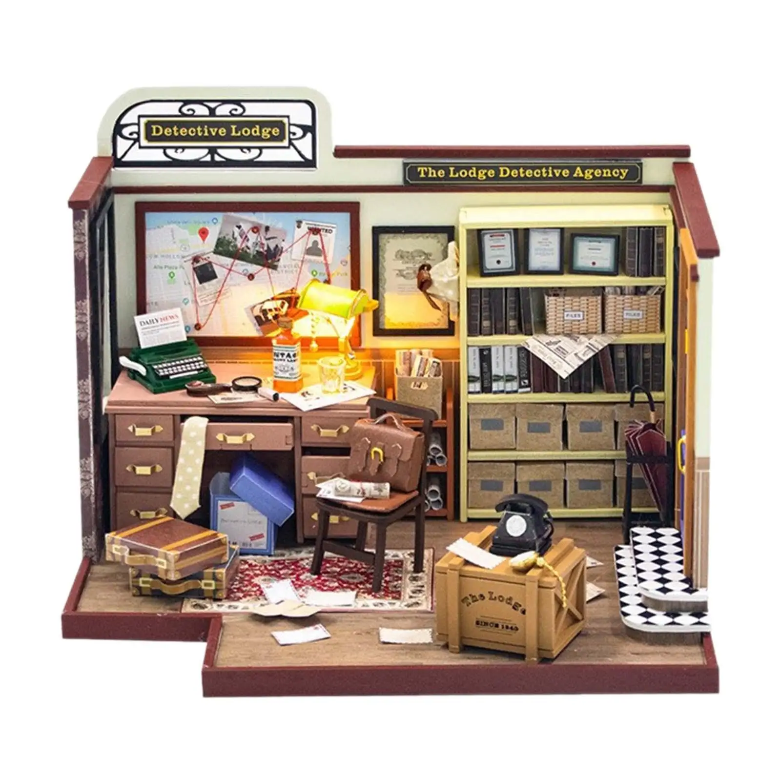 Wooden Miniature Dollhouse Kits Easy to Assemble Wooden House Cottage for Children Ages 8 Years Old up Boy Girls Adults Teens