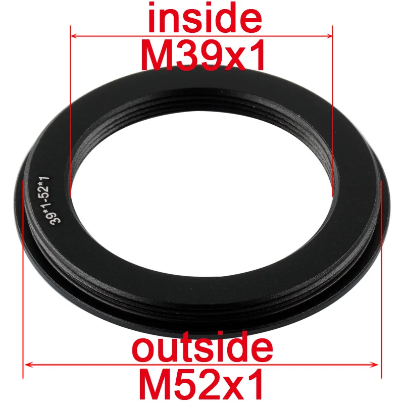 M39-M42 M39-M52 M39-M58 M39-M65 Lens Adapter 39mm x1 Female To 42mm 52mm 58mm 65mm Male thread Screw Camera Adapter