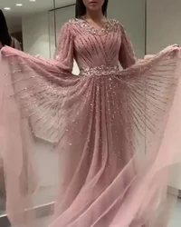 Vestido de malla de manga larga para mujer, traje Sexy de Swing grande, largo hasta el suelo, para noche, graduación, Club, fiesta de verano, Traf Y2k, 2022