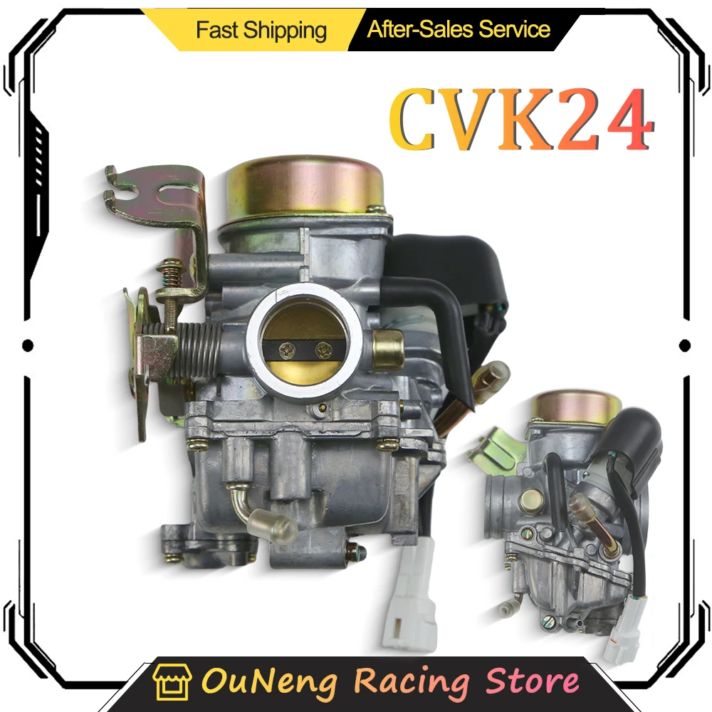 

Motorcycle Carburetor 24mm For GY6 100 125 150 cc CVK24 Motorcycle Carburetor With Electronic Choke scooter ATV Carb