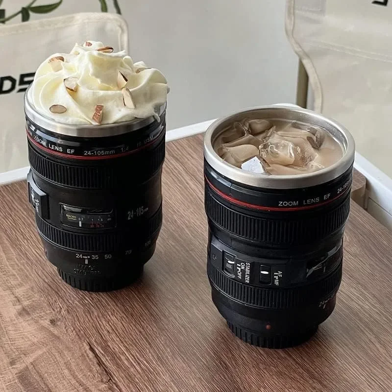 Camera Lens Coffee Mug Travel Coffee Photographers Mug Ravel Coffee Cup Thermos Great Gifts for Photographers Home Supplies