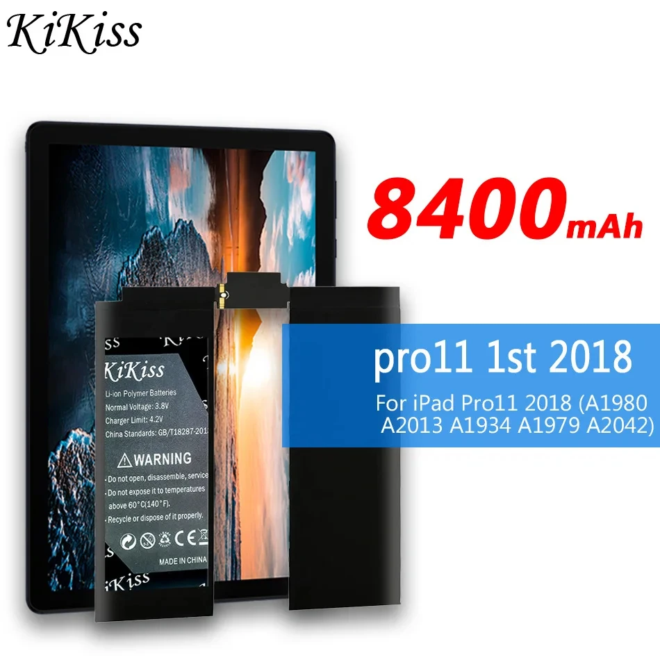 KiKiss Powerful Battery pro11 1st 2018 pro11 2nd 2020 For iPad Pro 11 2018 A1980 A2013 A1934 A1979 A2042 / 2020 A2228 2rd 2th