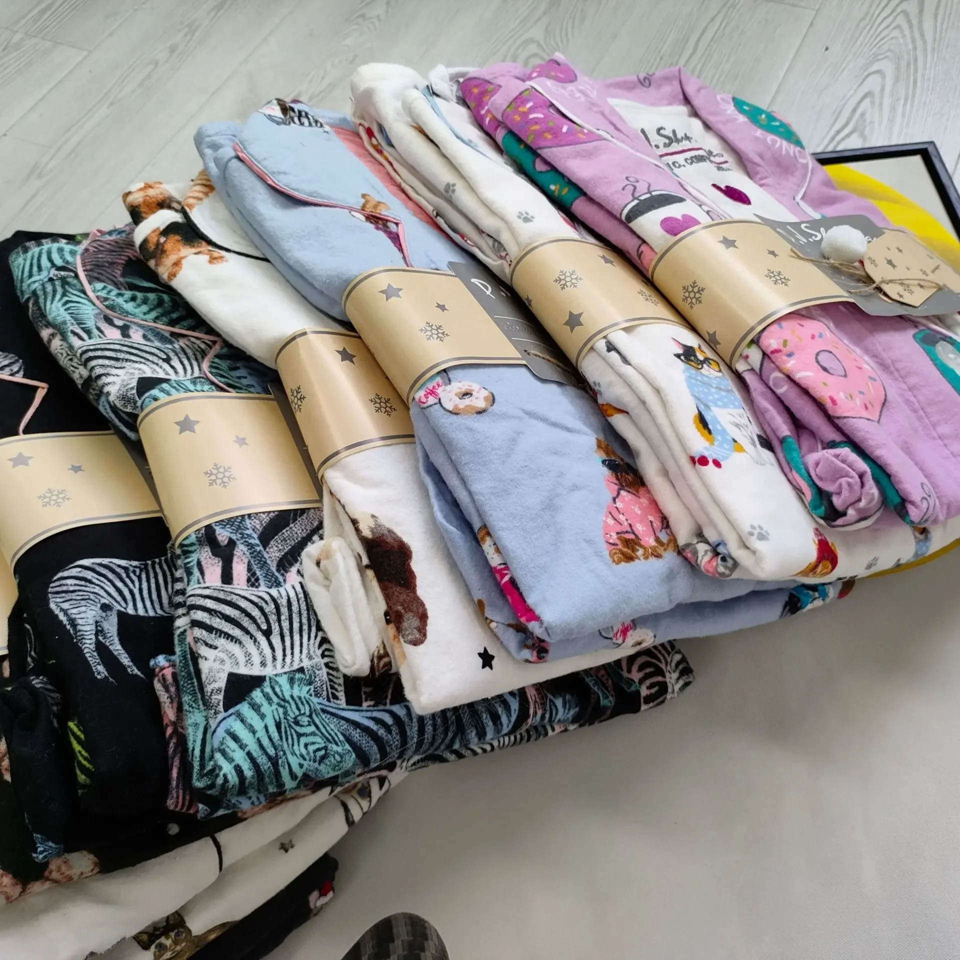 2 Piece Set Pajamas for Women Pj Sets Women 2 Piece Set Outfits 100% Cotton Pajamas for Women Loungwear Set Loose Sleep Homewear
