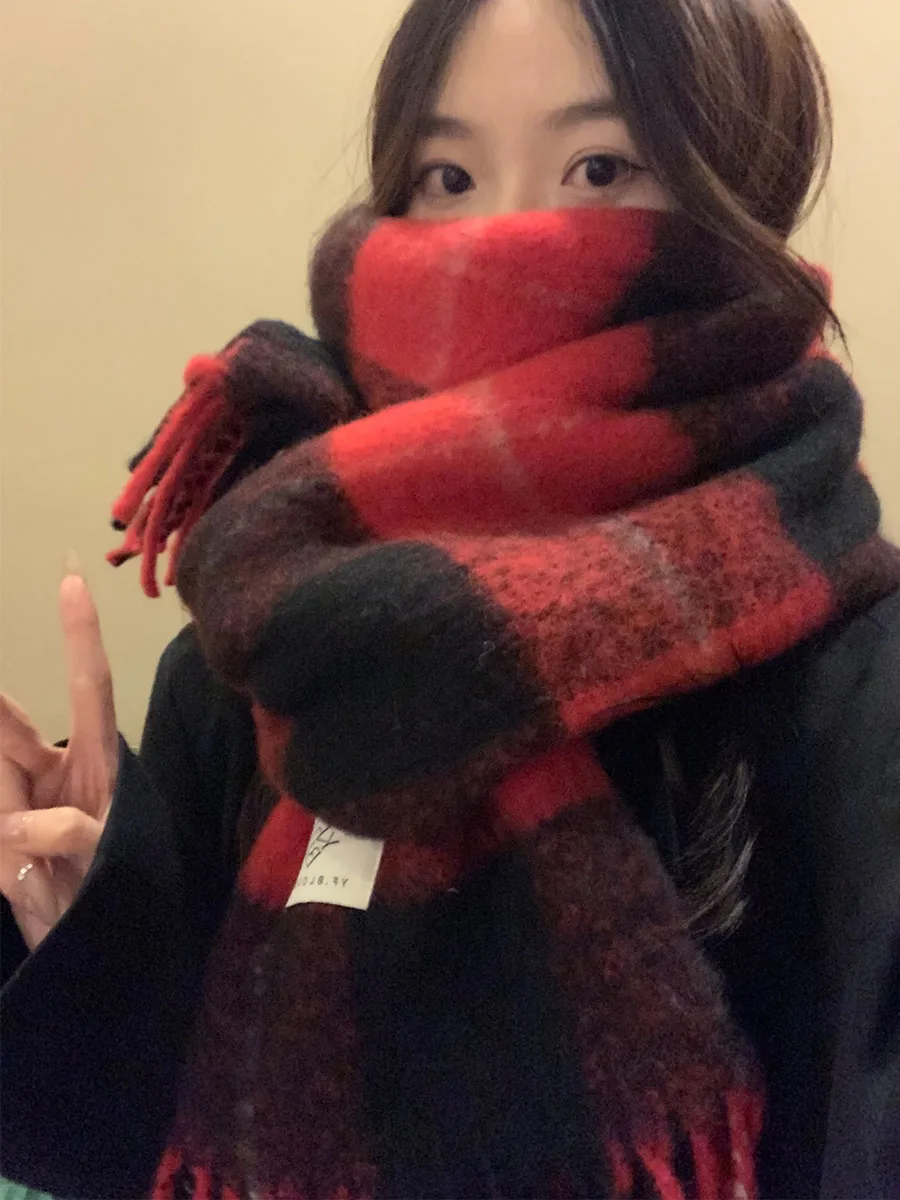 

Шарф для женщин, новый зимний стиль, можно использовать в качестве шаль, корейская версия с элитным ощущением